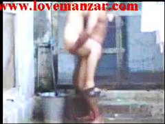 Indian aunty bathing and fucking creampie