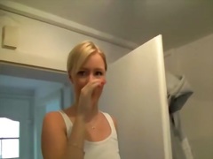 Amazing blonde wife fucking at home